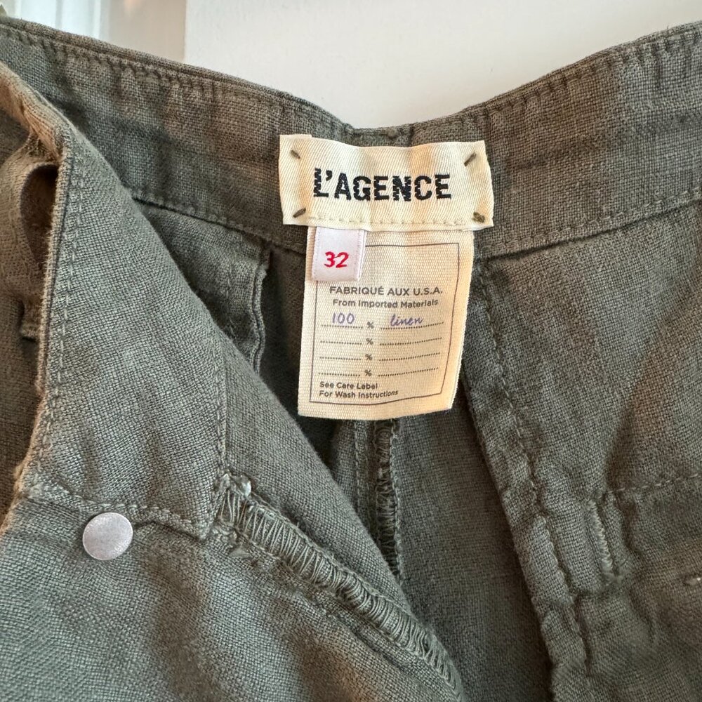 NWT L'Agence The Brie Linen Pant - Picture 5 of 9